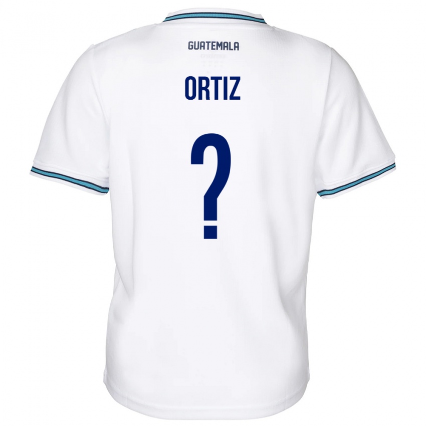 Mænd Guatemala Jenifer Ortiz #0 Hvid Hjemmebane Spillertrøjer 24-26 Trøje T-Shirt