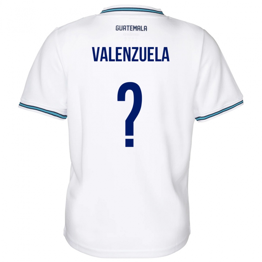 Mænd Guatemala Briana Valenzuela #0 Hvid Hjemmebane Spillertrøjer 24-26 Trøje T-Shirt