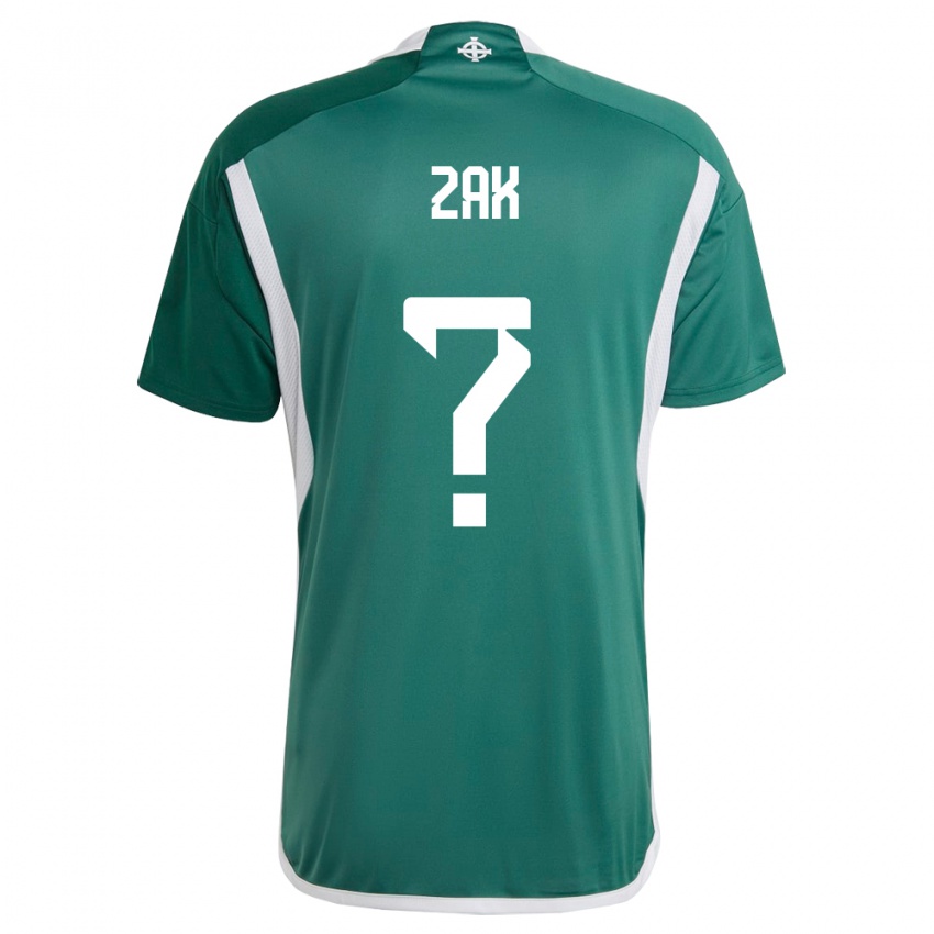 Mænd Nordirland Zak Robinson #0 Grøn Hjemmebane Spillertrøjer 24-26 Trøje T-Shirt