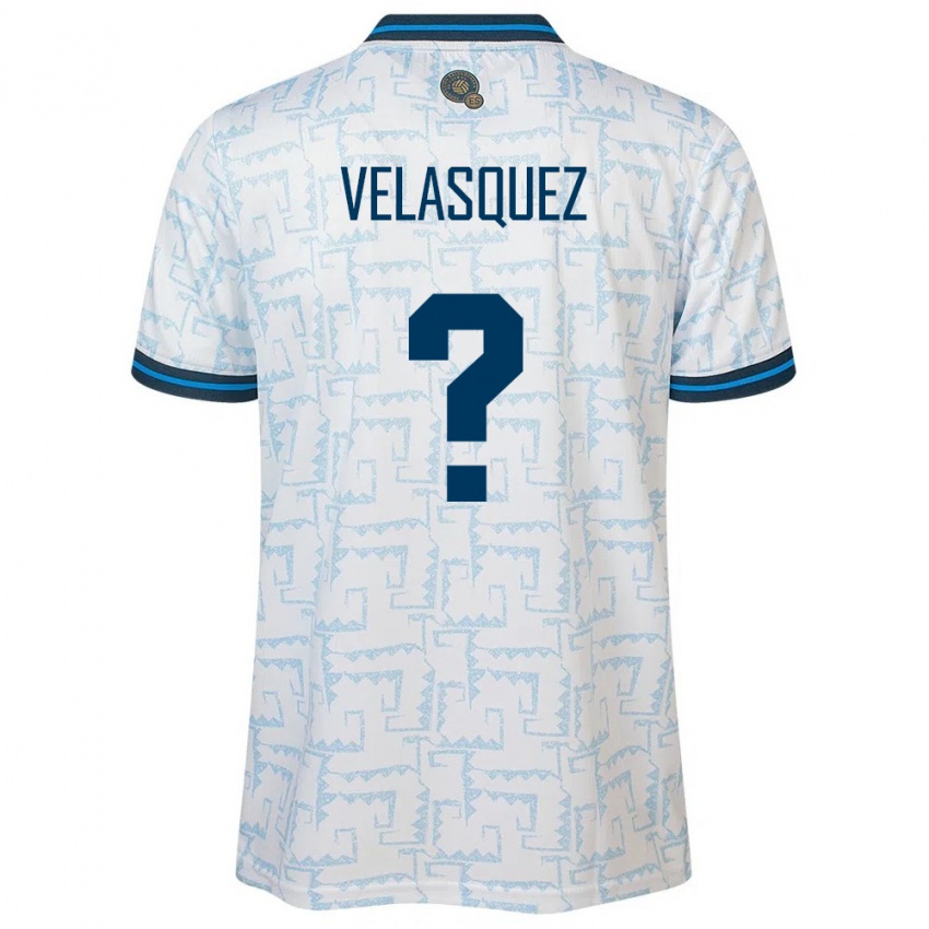 Mænd El Salvador Jorge Velasquez #0 Hvid Udebane Spillertrøjer 24-26 Trøje T-Shirt