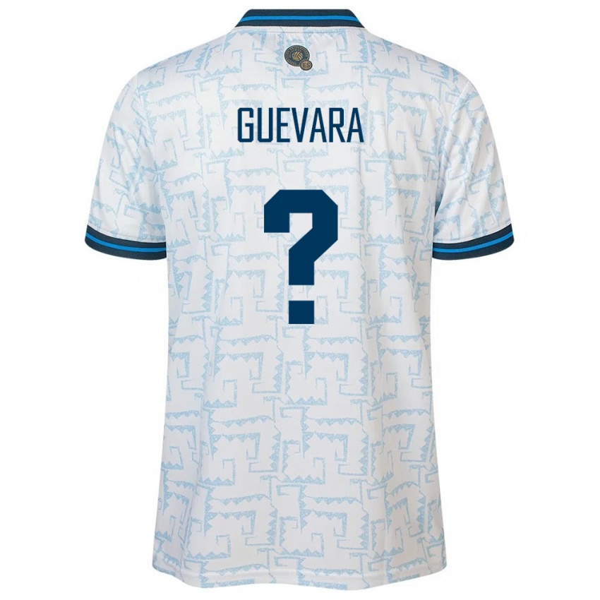 Mænd El Salvador Inner Guevara #0 Hvid Udebane Spillertrøjer 24-26 Trøje T-Shirt