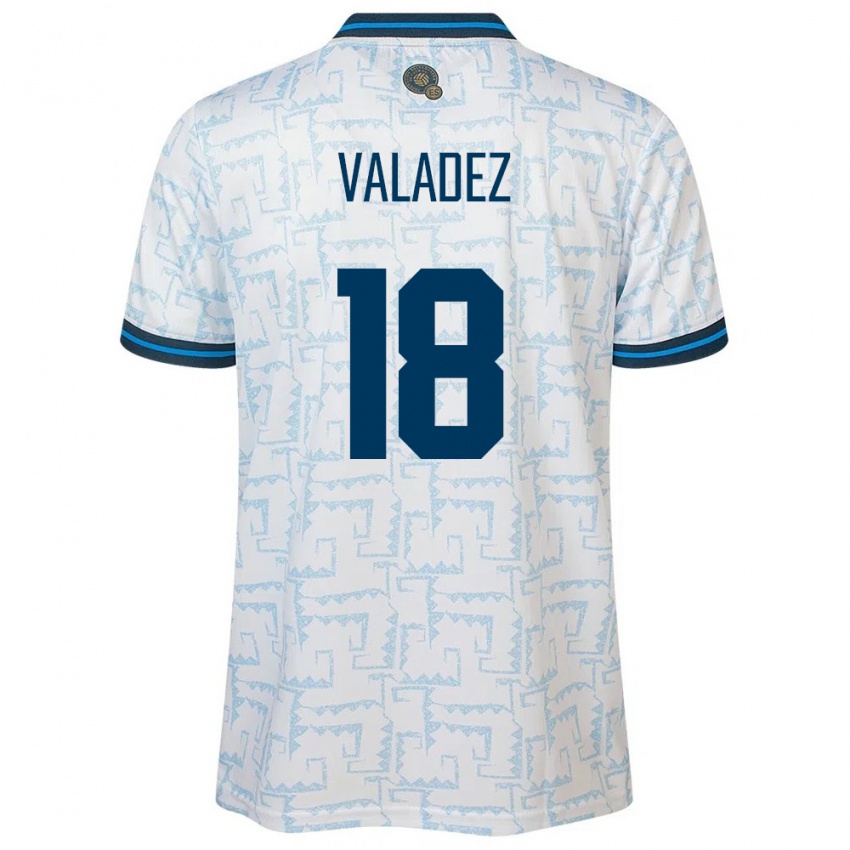 Mænd El Salvador Samantha Valadez #18 Hvid Udebane Spillertrøjer 24-26 Trøje T-Shirt