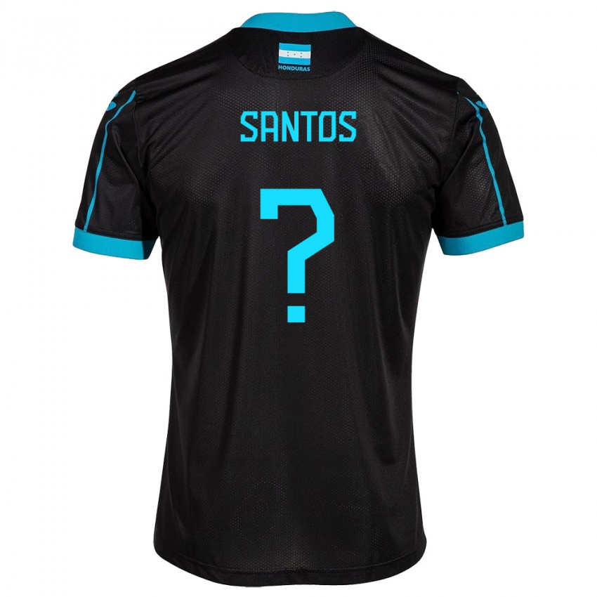 Mænd Honduras Denessis Santos #0 Sort Udebane Spillertrøjer 24-26 Trøje T-Shirt