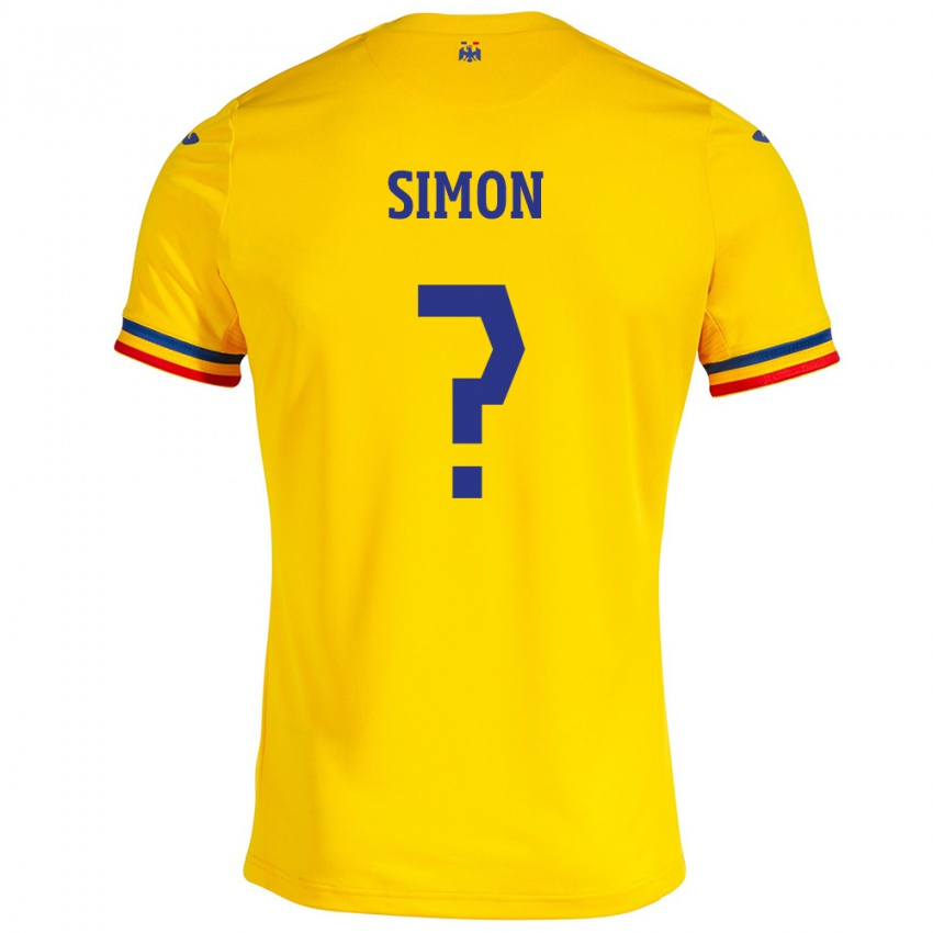 Kvinder Rumænien Mate Simon #0 Gul Hjemmebane Spillertrøjer 24-26 Trøje T-Shirt