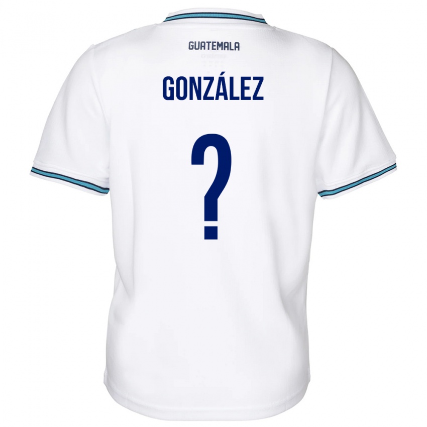 Kvinder Guatemala Erick González #0 Hvid Hjemmebane Spillertrøjer 24-26 Trøje T-Shirt