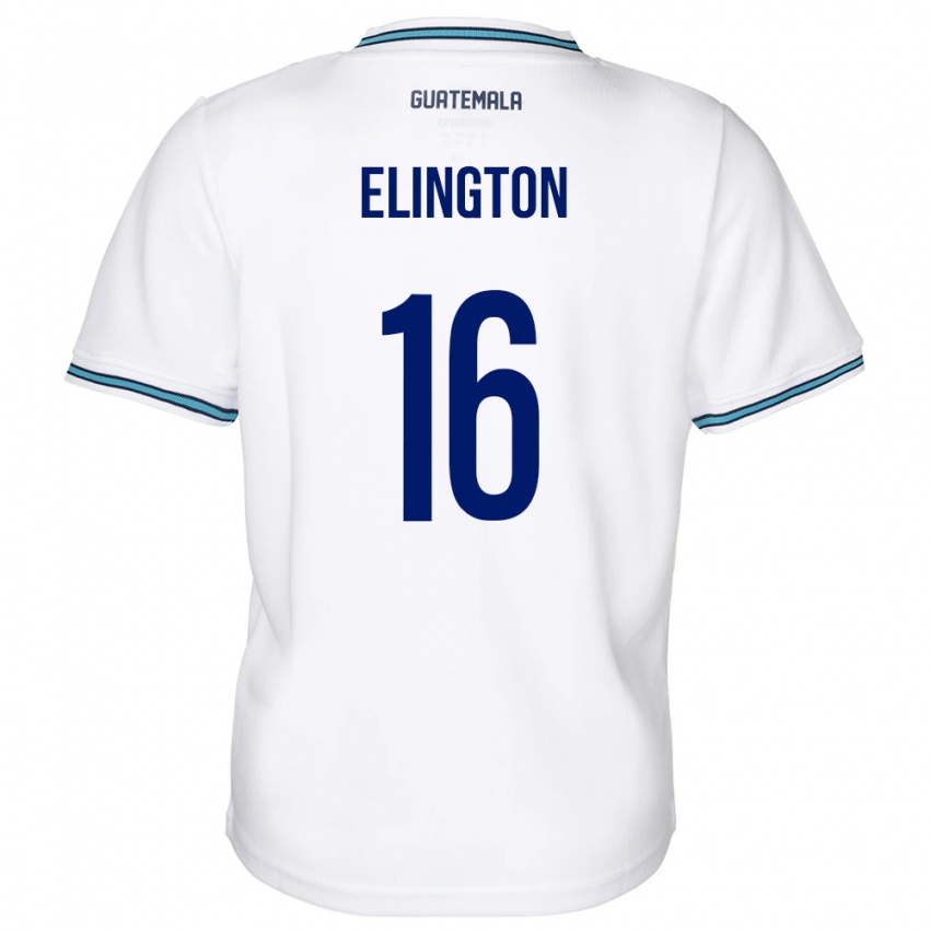Kvinder Guatemala Elvi Elington #16 Hvid Hjemmebane Spillertrøjer 24-26 Trøje T-Shirt