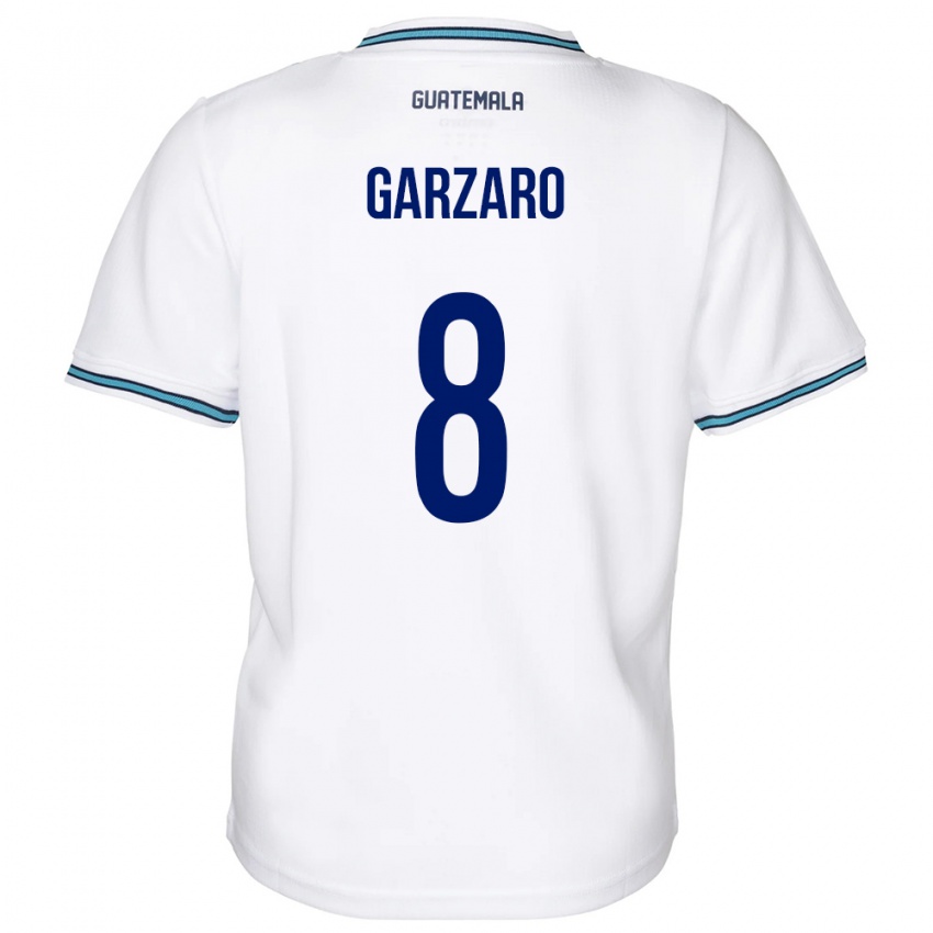 Kvinder Guatemala Santiago Garzaro #8 Hvid Hjemmebane Spillertrøjer 24-26 Trøje T-Shirt