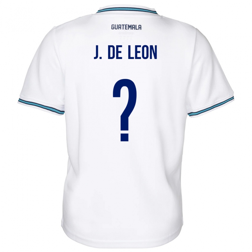 Kvinder Guatemala Jose De Leon #0 Hvid Hjemmebane Spillertrøjer 24-26 Trøje T-Shirt