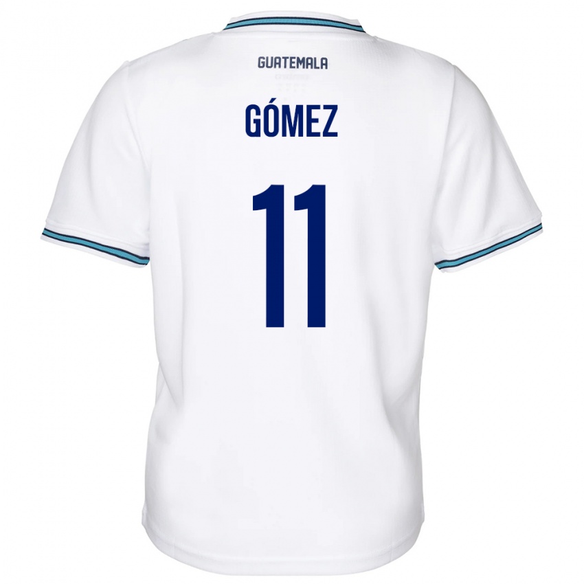 Kvinder Guatemala Savianna Gómez #11 Hvid Hjemmebane Spillertrøjer 24-26 Trøje T-Shirt
