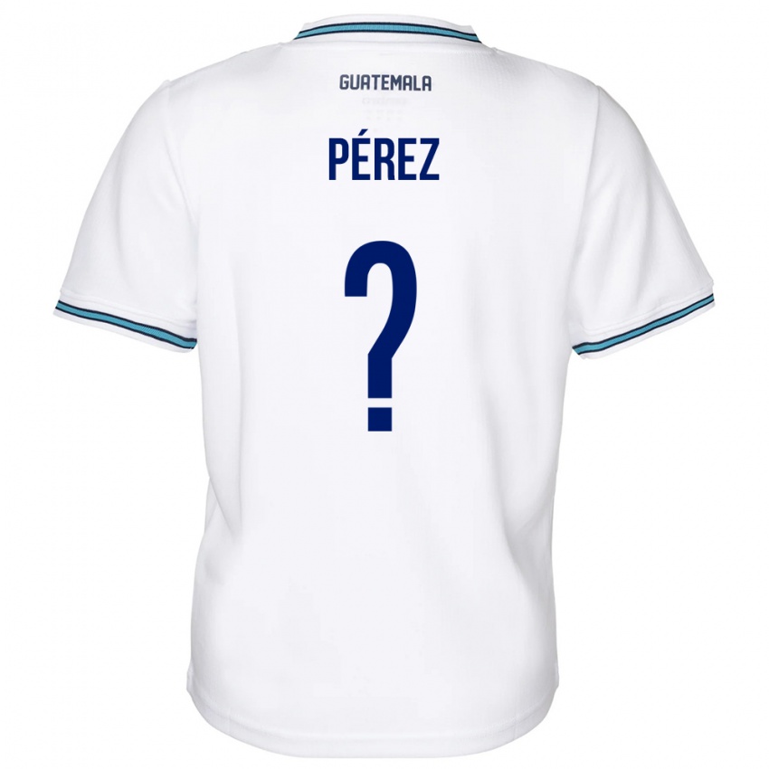Kvinder Guatemala Mary Pérez #0 Hvid Hjemmebane Spillertrøjer 24-26 Trøje T-Shirt