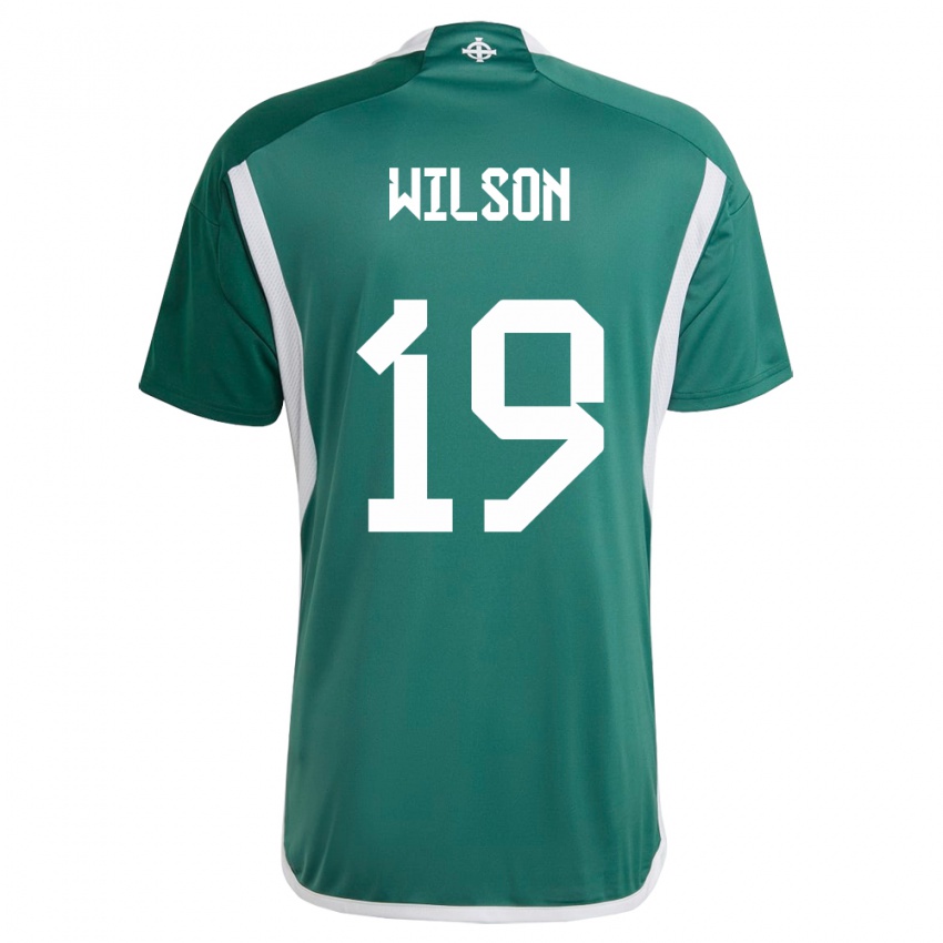 Kvinder Nordirland Emily Wilson #19 Grøn Hjemmebane Spillertrøjer 24-26 Trøje T-Shirt
