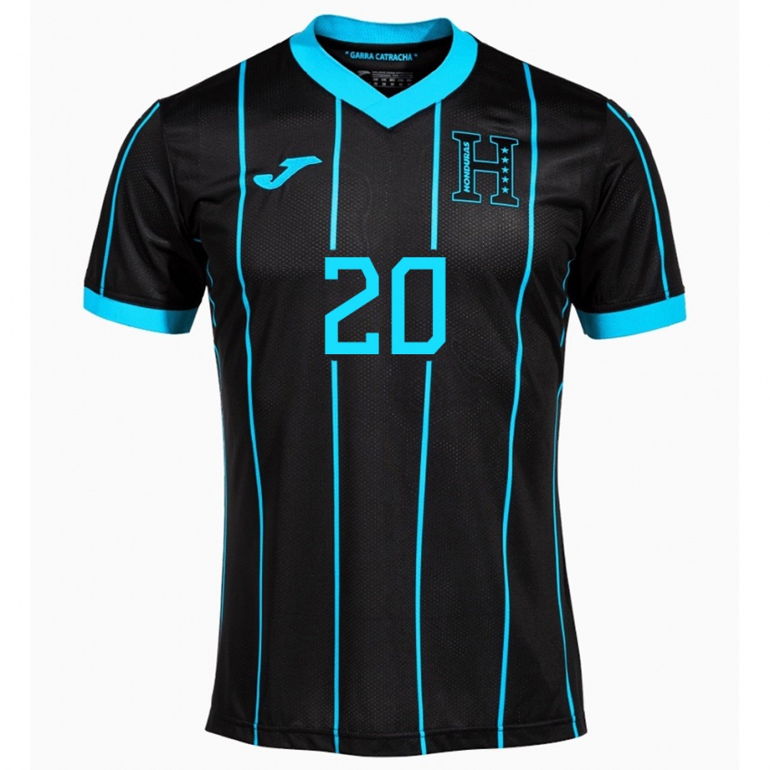 Kvinder Honduras Alessandro Maldonado #20 Sort Udebane Spillertrøjer 24-26 Trøje T-Shirt