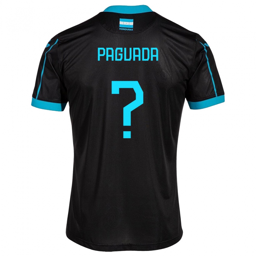 Kvinder Honduras Didier Paguada #0 Sort Udebane Spillertrøjer 24-26 Trøje T-Shirt