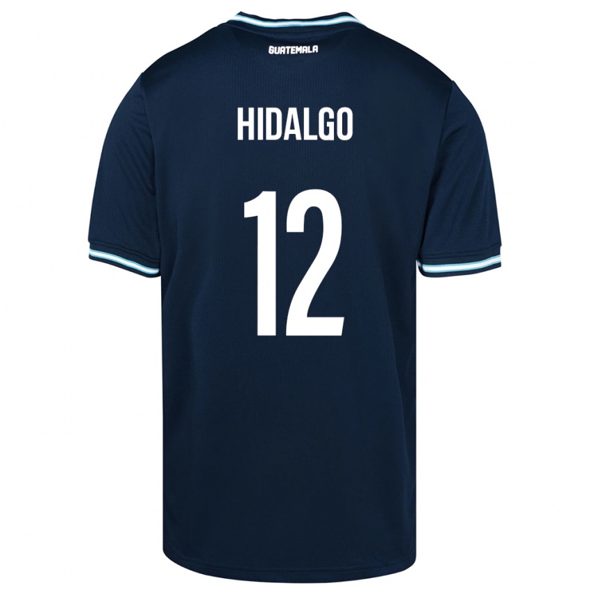 Kvinder Guatemala Angie Hidalgo #12 Blå Udebane Spillertrøjer 24-26 Trøje T-Shirt