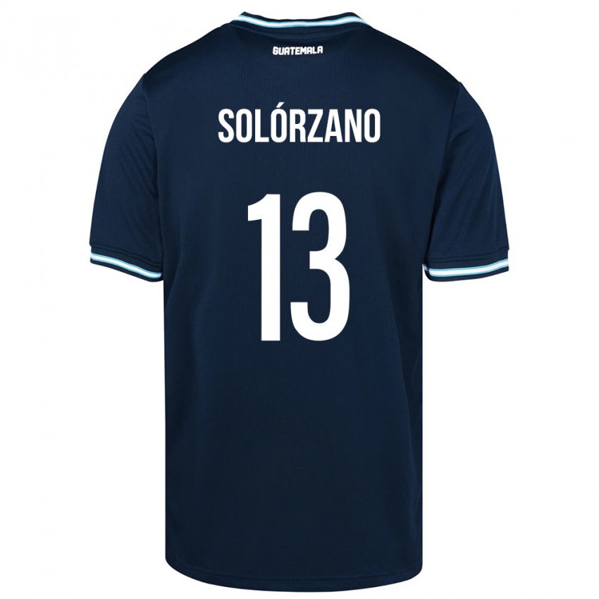 Kvinder Guatemala Aisha Solórzano #13 Blå Udebane Spillertrøjer 24-26 Trøje T-Shirt