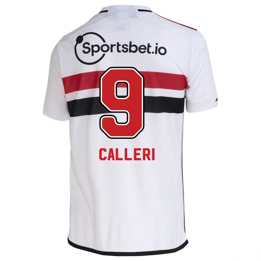 Børn Jonathan Calleri #9 Hvid Hjemmebane Spillertrøjer 2023/24 Trøje T-Shirt