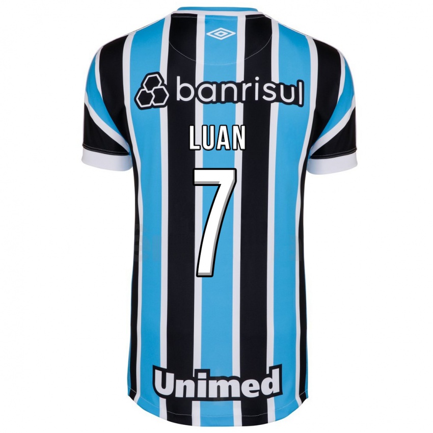 Børn Luan #7 Blå Hjemmebane Spillertrøjer 2023/24 Trøje T-Shirt
