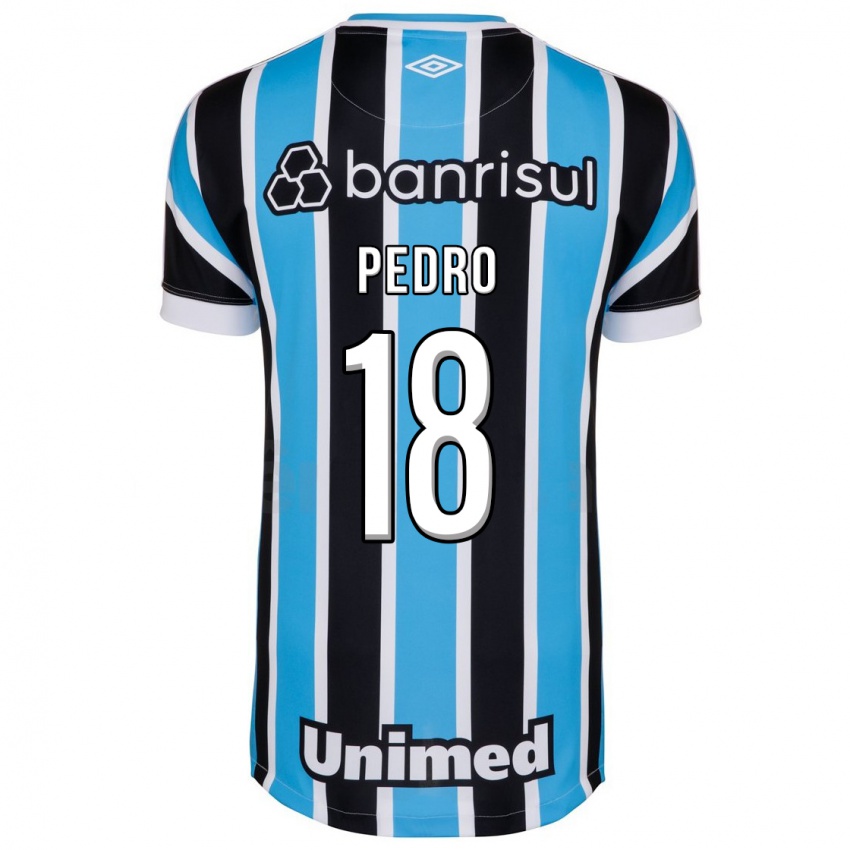 Børn João Pedro #18 Blå Hjemmebane Spillertrøjer 2023/24 Trøje T-Shirt