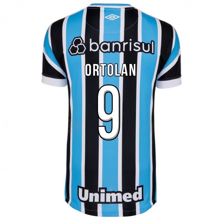 Børn Dani Ortolan #9 Blå Hjemmebane Spillertrøjer 2023/24 Trøje T-Shirt