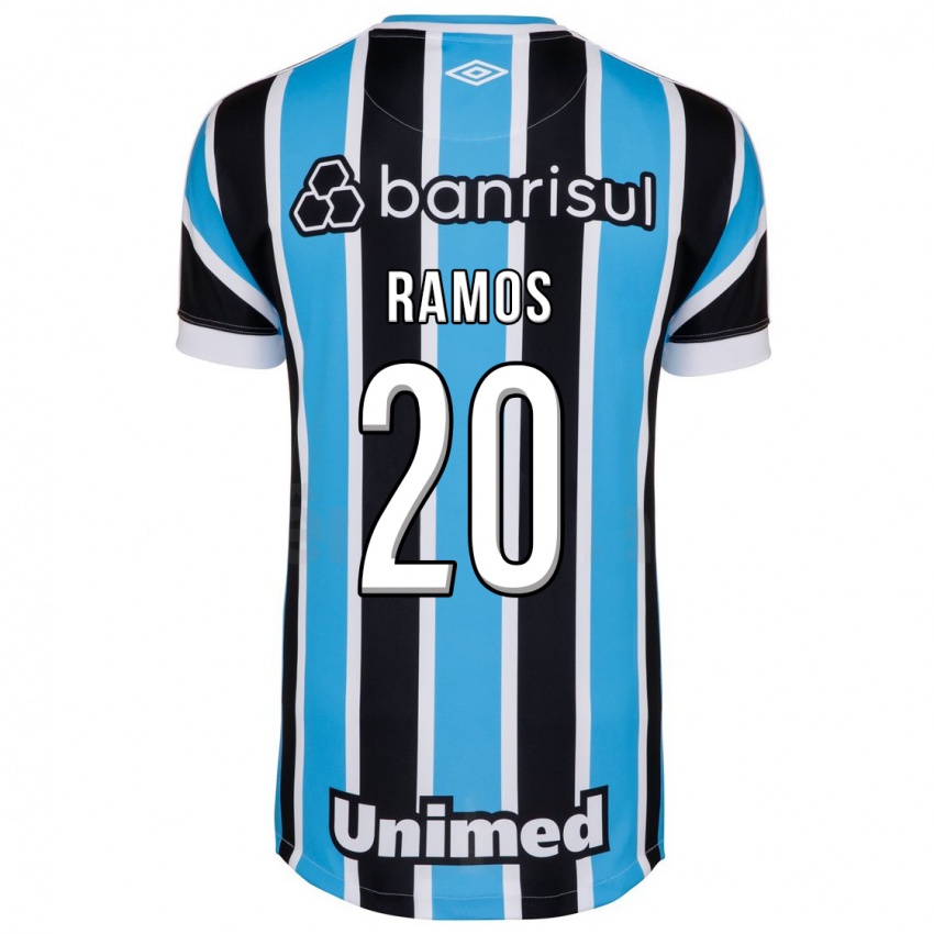 Børn Mónica Ramos #20 Blå Hjemmebane Spillertrøjer 2023/24 Trøje T-Shirt