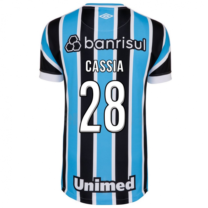 Børn Cássia #28 Blå Hjemmebane Spillertrøjer 2023/24 Trøje T-Shirt