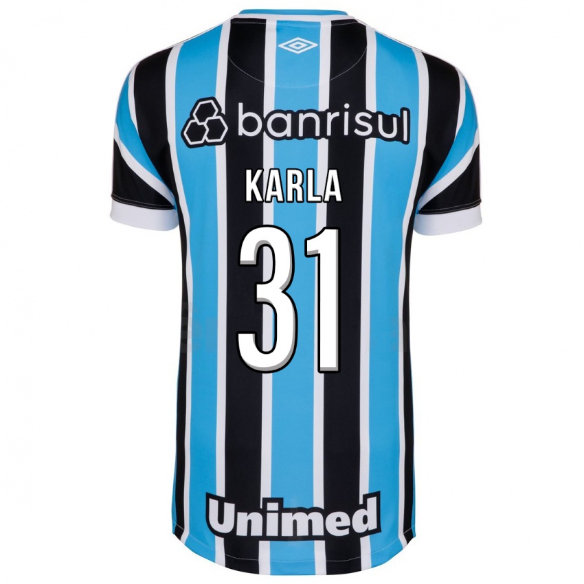 Børn Emmily Karla #31 Blå Hjemmebane Spillertrøjer 2023/24 Trøje T-Shirt