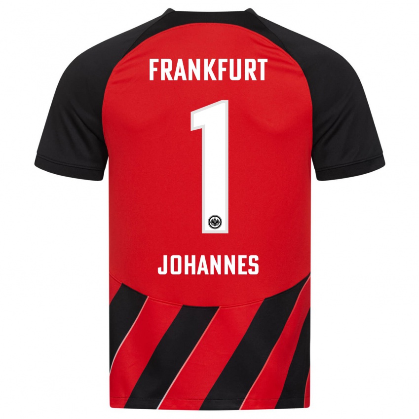 Børn Stina Johannes #1 Rød Sort Hjemmebane Spillertrøjer 2023/24 Trøje T-Shirt