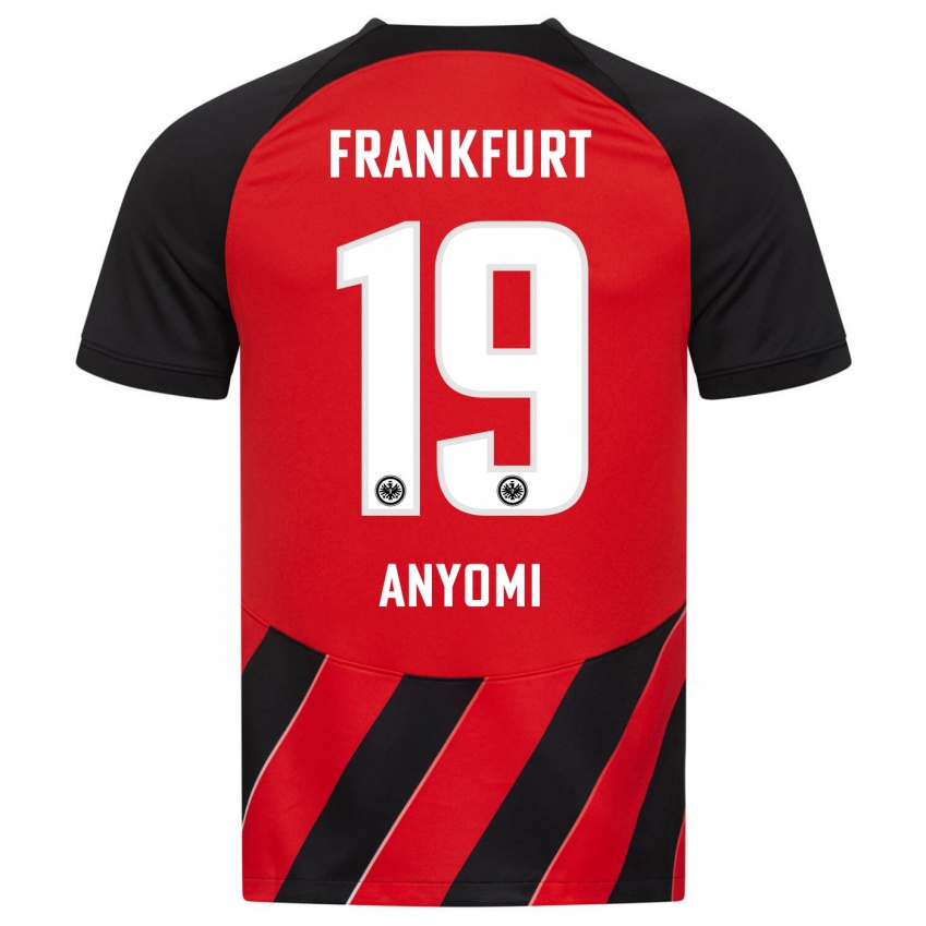 Børn Nicole Anyomi #19 Rød Sort Hjemmebane Spillertrøjer 2023/24 Trøje T-Shirt