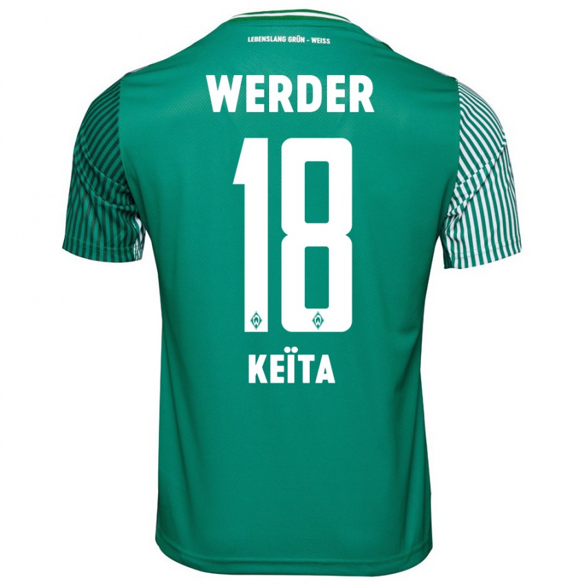 Børn Naby Keïta #18 Grøn Hjemmebane Spillertrøjer 2023/24 Trøje T-Shirt