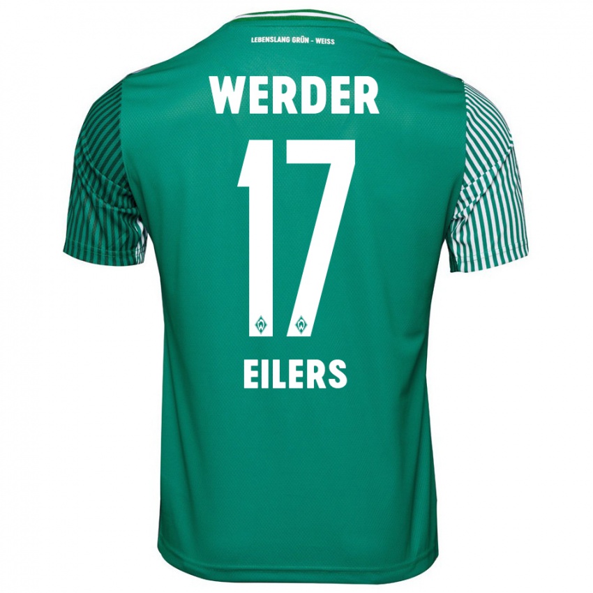 Børn Jonas Eilers #17 Grøn Hjemmebane Spillertrøjer 2023/24 Trøje T-Shirt