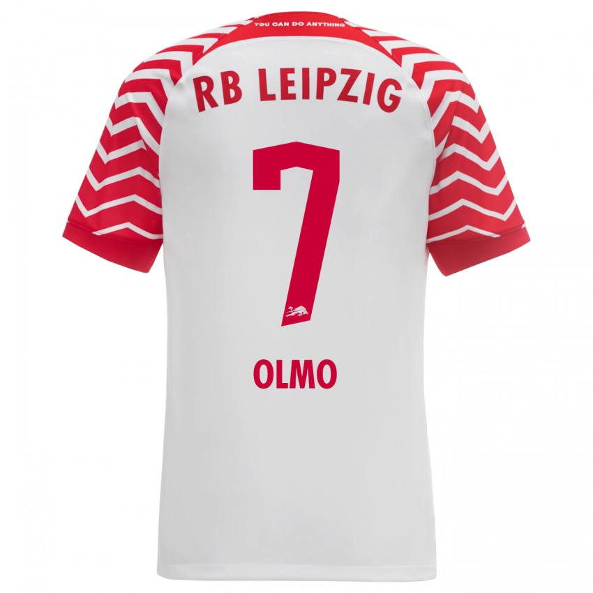 Børn Dani Olmo #7 Hvid Hjemmebane Spillertrøjer 2023/24 Trøje T-Shirt