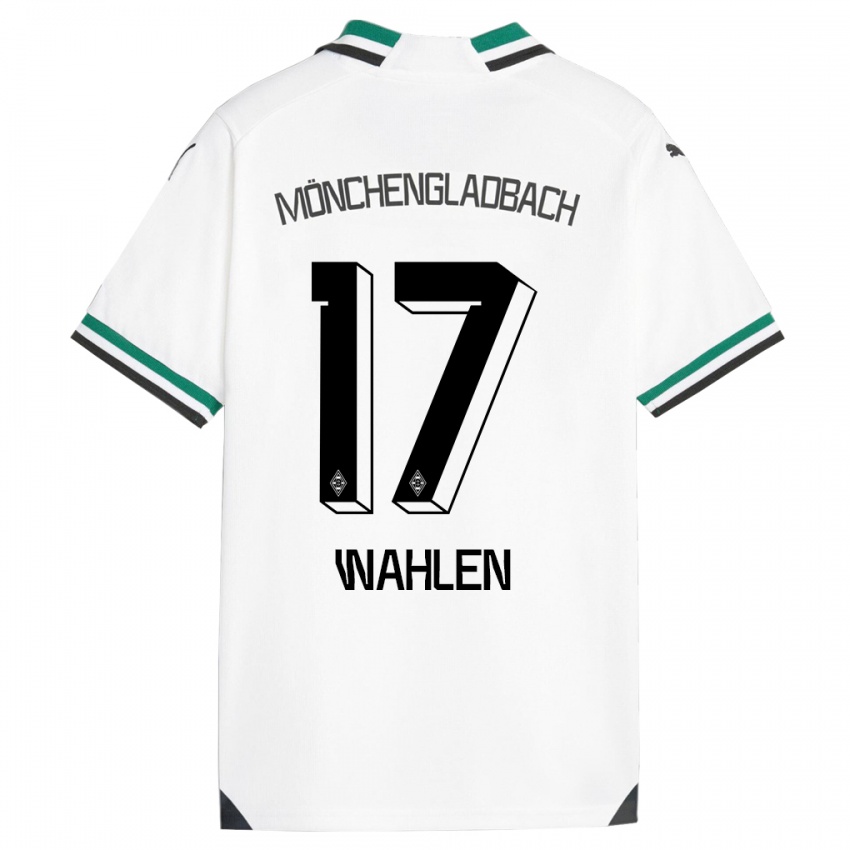 Børn Vanessa Wahlen #17 Hvid Grøn Hjemmebane Spillertrøjer 2023/24 Trøje T-Shirt