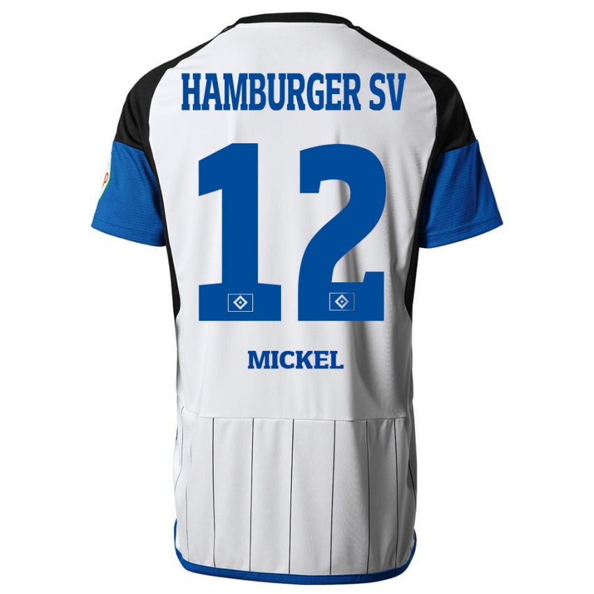 Børn Tom Mickel #12 Hvid Hjemmebane Spillertrøjer 2023/24 Trøje T-Shirt