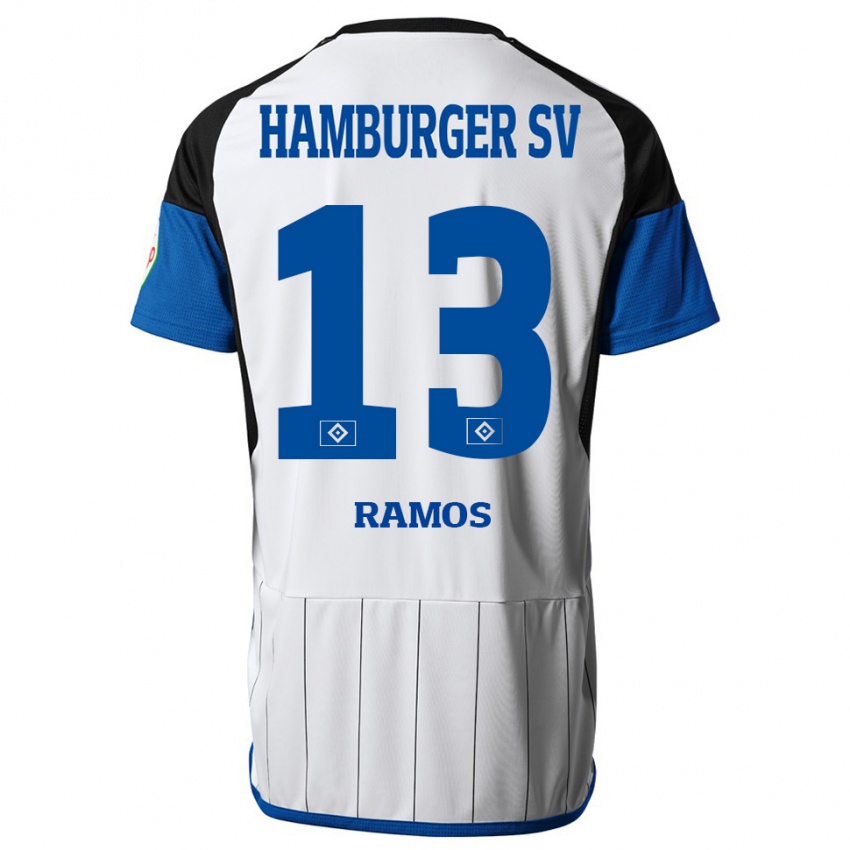 Børn Guilherme Ramos #13 Hvid Hjemmebane Spillertrøjer 2023/24 Trøje T-Shirt