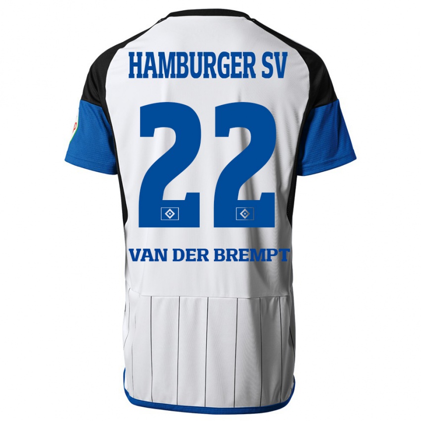 Børn Ignace Van Der Brempt #22 Hvid Hjemmebane Spillertrøjer 2023/24 Trøje T-Shirt