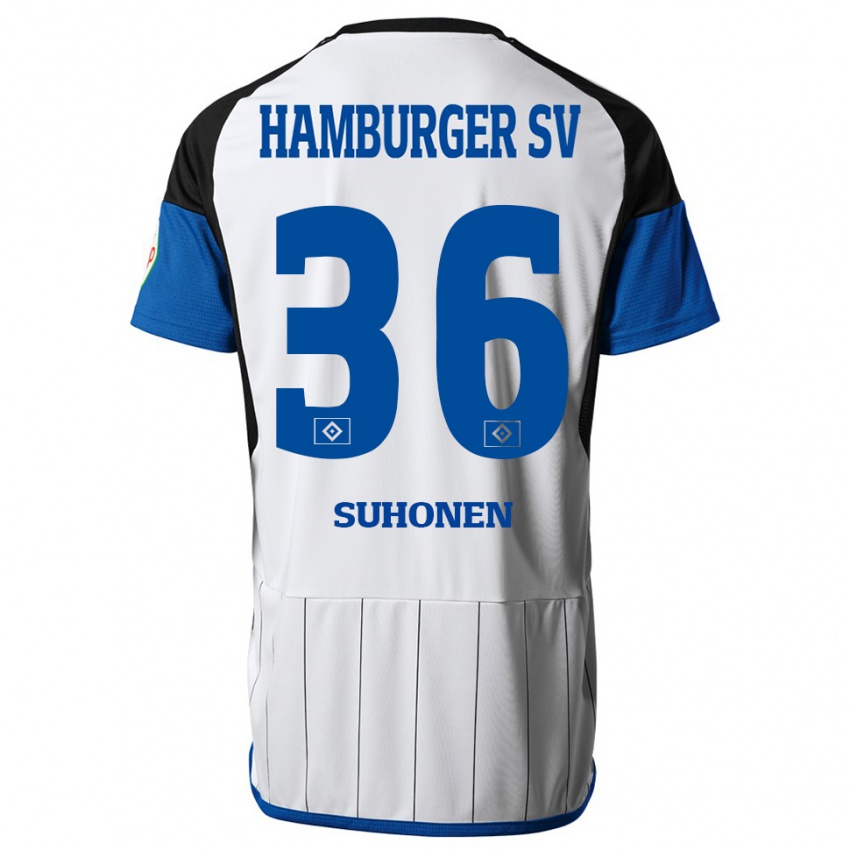 Børn Anssi Suhonen #36 Hvid Hjemmebane Spillertrøjer 2023/24 Trøje T-Shirt