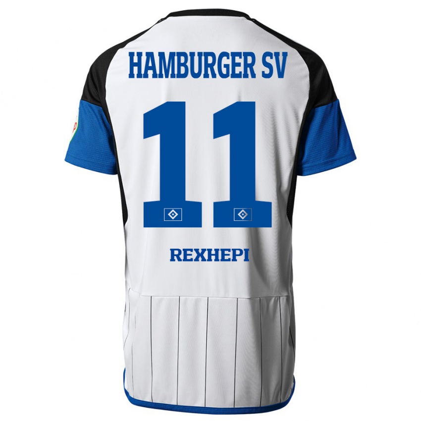 Børn Arlind Rexhepi #11 Hvid Hjemmebane Spillertrøjer 2023/24 Trøje T-Shirt