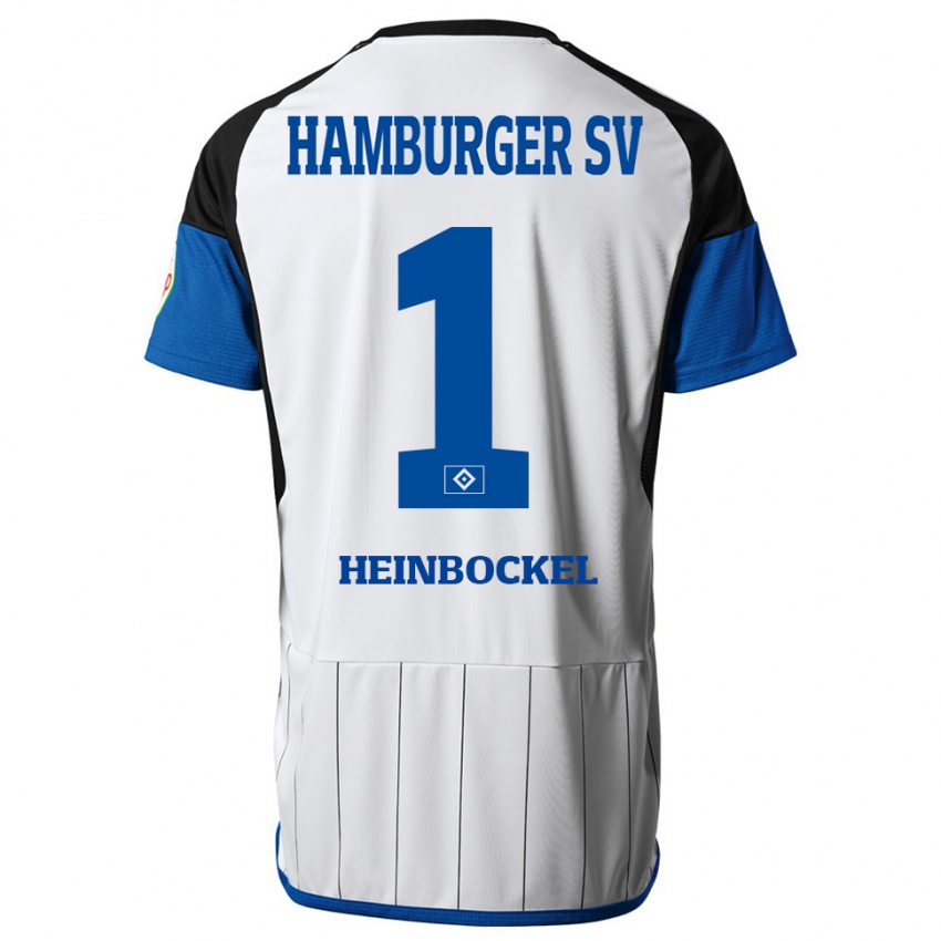Børn Simon Heinbockel #1 Hvid Hjemmebane Spillertrøjer 2023/24 Trøje T-Shirt