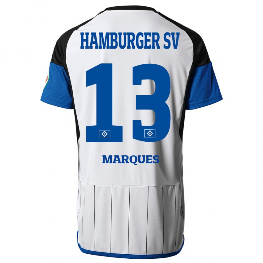 Børn Alex Da Graca Marques #13 Hvid Hjemmebane Spillertrøjer 2023/24 Trøje T-Shirt