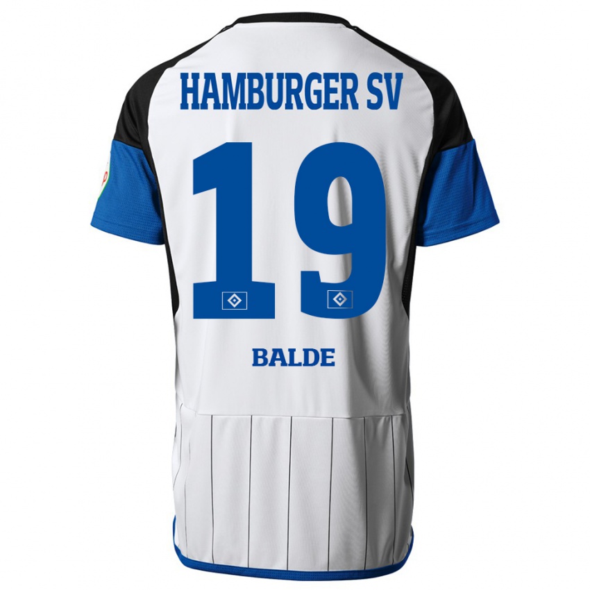 Børn Saido Balde #19 Hvid Hjemmebane Spillertrøjer 2023/24 Trøje T-Shirt