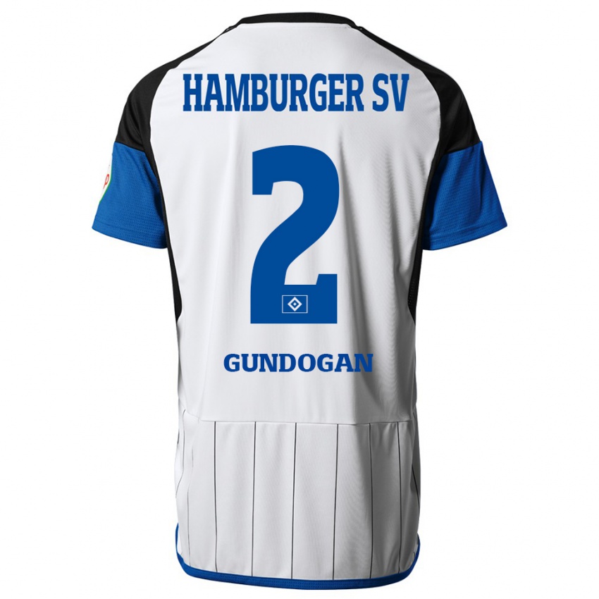 Børn Haci Gündogan #2 Hvid Hjemmebane Spillertrøjer 2023/24 Trøje T-Shirt