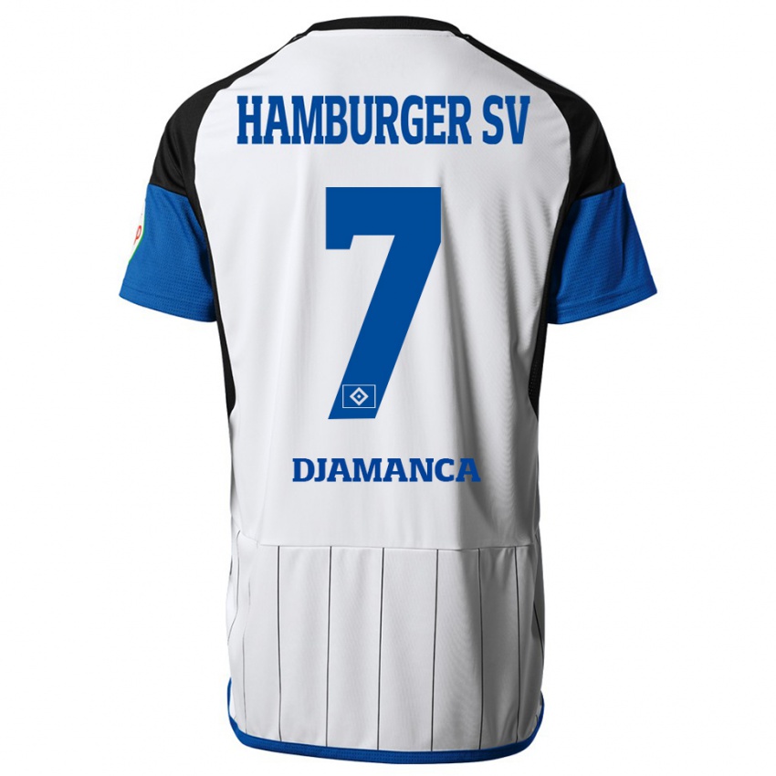 Børn Ismaila Djamanca #7 Hvid Hjemmebane Spillertrøjer 2023/24 Trøje T-Shirt