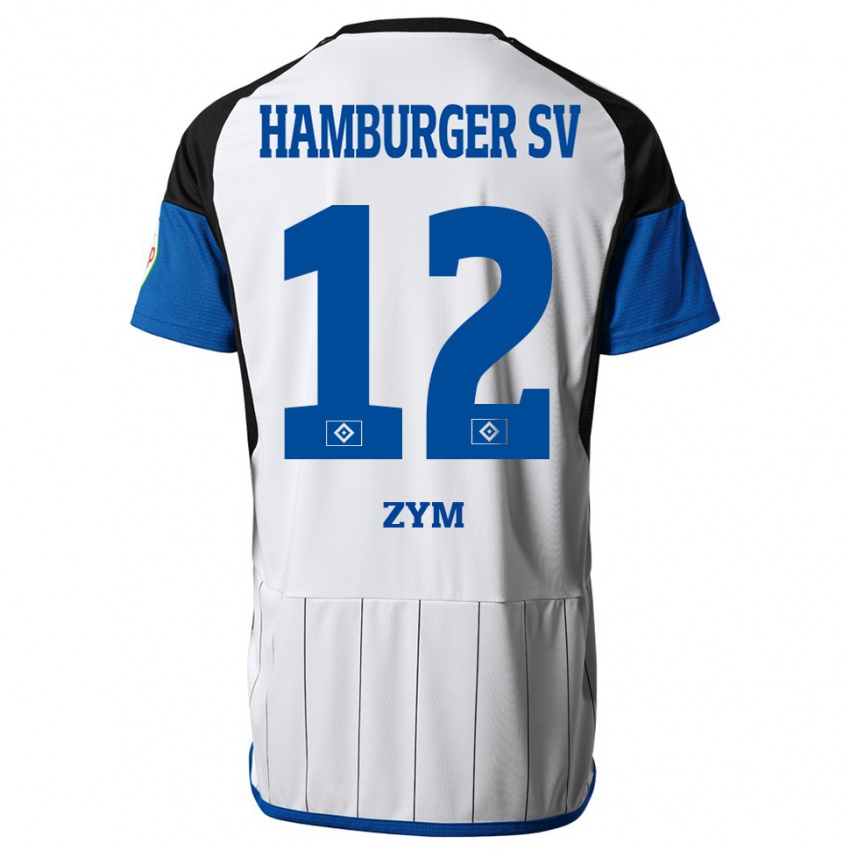 Børn Marcel Zym #12 Hvid Hjemmebane Spillertrøjer 2023/24 Trøje T-Shirt