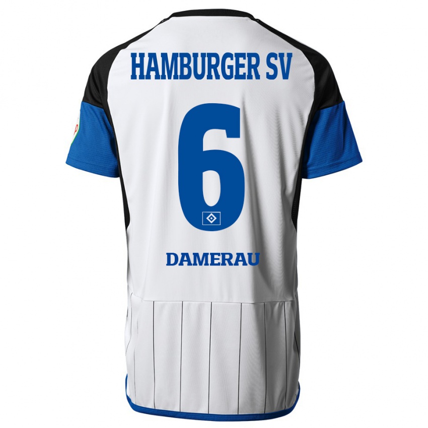 Børn Alexander Werner Damerau #6 Hvid Hjemmebane Spillertrøjer 2023/24 Trøje T-Shirt