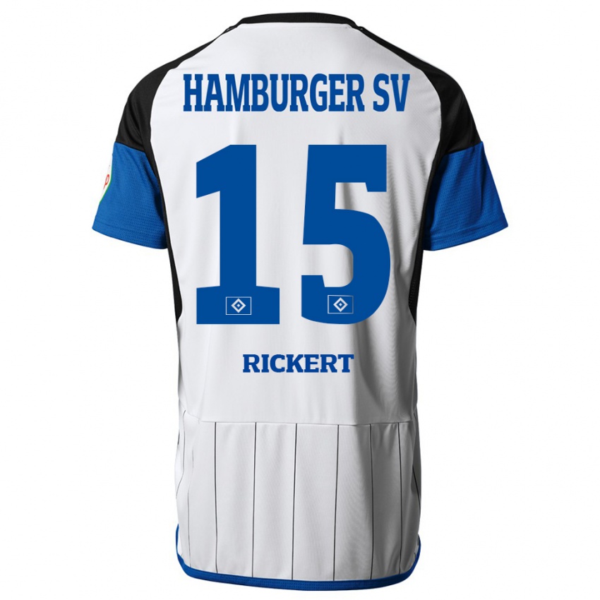 Børn Manja Rickert #15 Hvid Hjemmebane Spillertrøjer 2023/24 Trøje T-Shirt