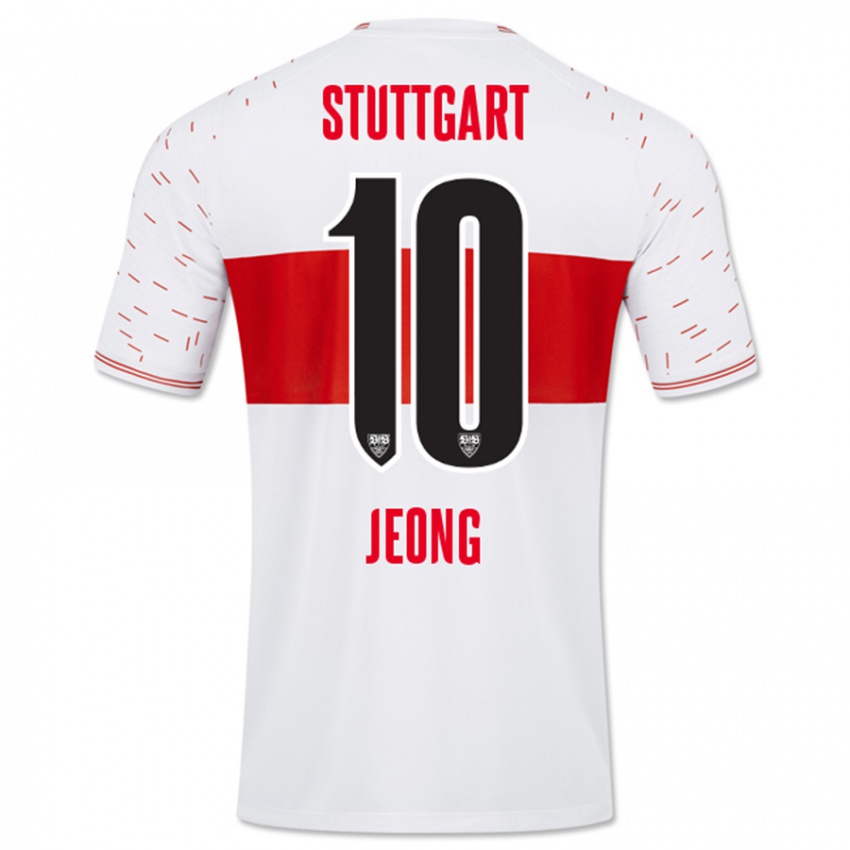 Børn Woo-Yeong Jeong #10 Hvid Hjemmebane Spillertrøjer 2023/24 Trøje T-Shirt