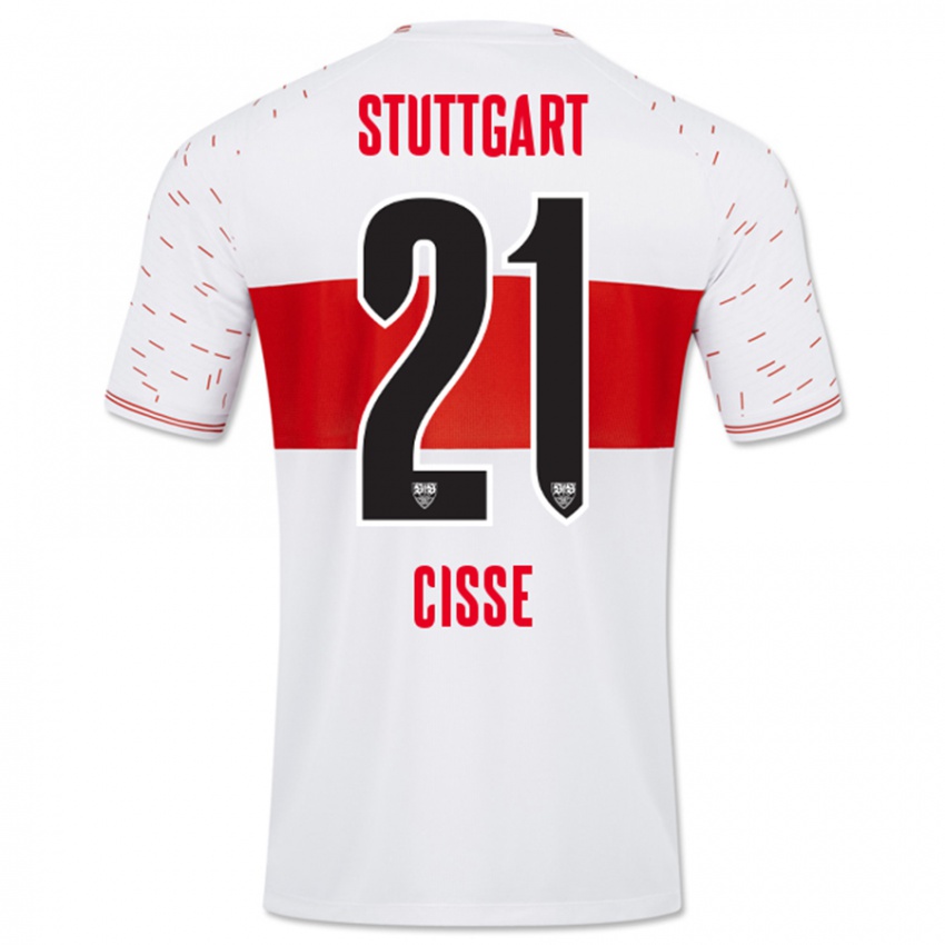 Børn Moussa Cissé #21 Hvid Hjemmebane Spillertrøjer 2023/24 Trøje T-Shirt