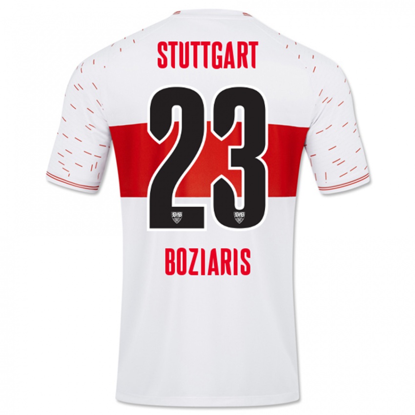 Børn Giannis Boziaris #23 Hvid Hjemmebane Spillertrøjer 2023/24 Trøje T-Shirt