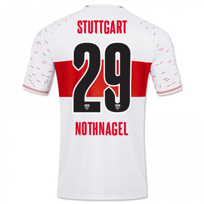 Børn Dominik Nothnagel #29 Hvid Hjemmebane Spillertrøjer 2023/24 Trøje T-Shirt