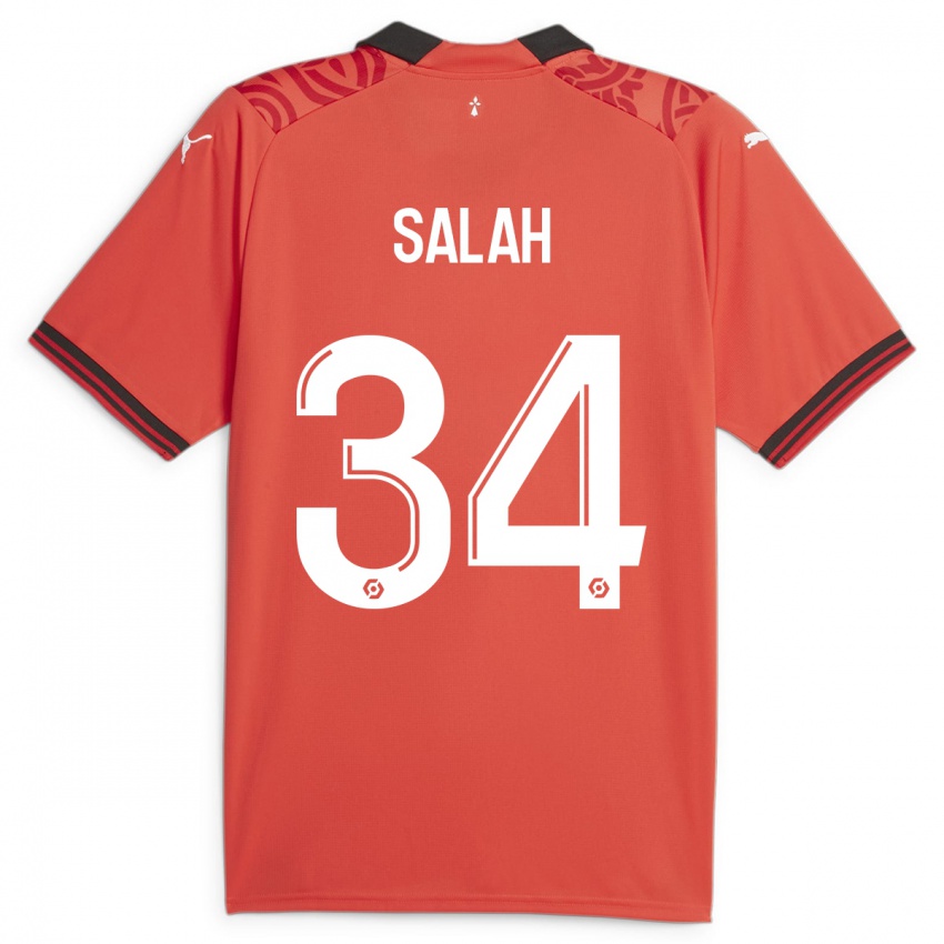 Børn Ibrahim Salah #34 Rød Hjemmebane Spillertrøjer 2023/24 Trøje T-Shirt